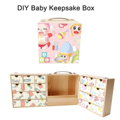 Vencer DIY Baby Keepsake Box includes 32 hand drawn labels for easy memory labeling