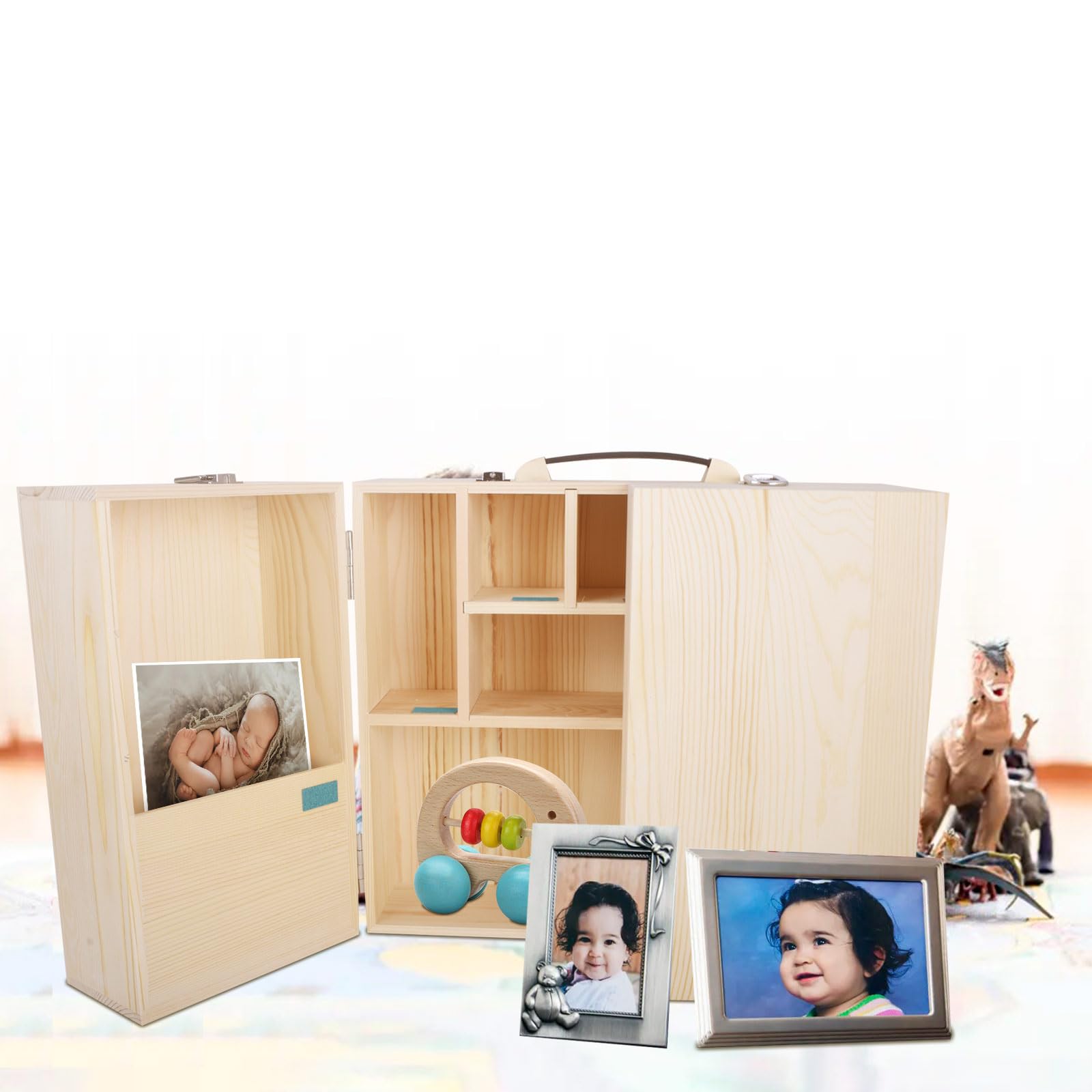 Vencer VBK-003 wood box DIY color option invites personalization.