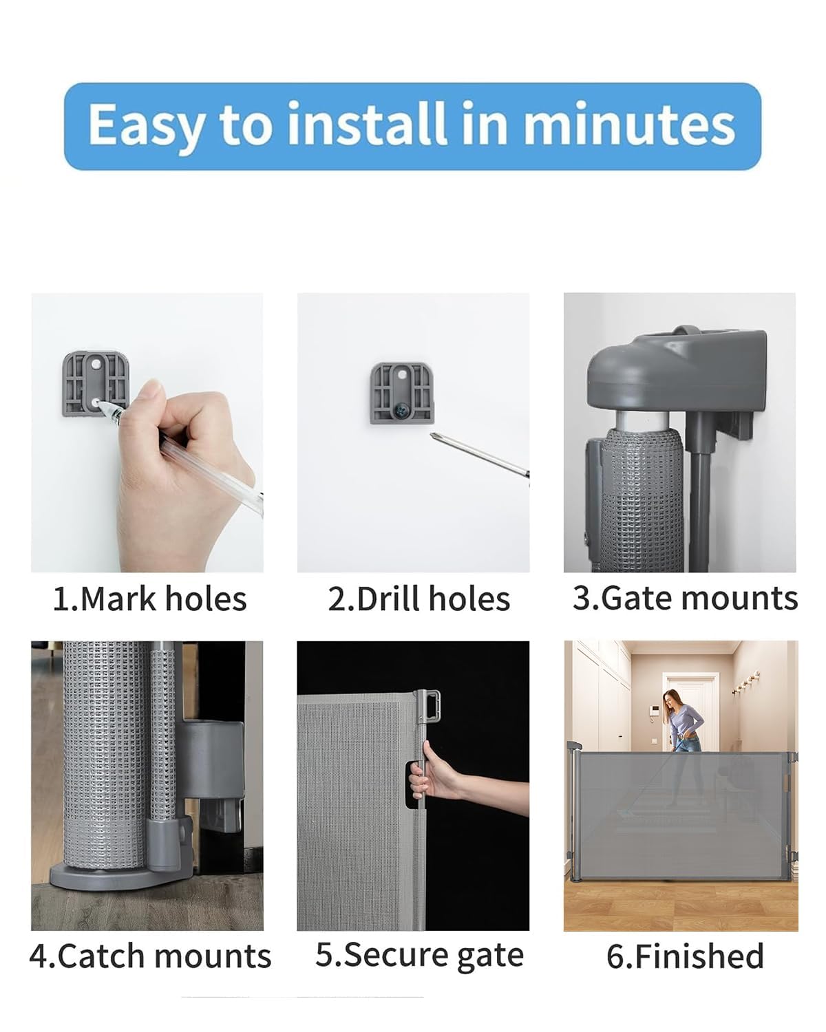 Veraste easy-installation-guide illustrates quick setup in minutes.