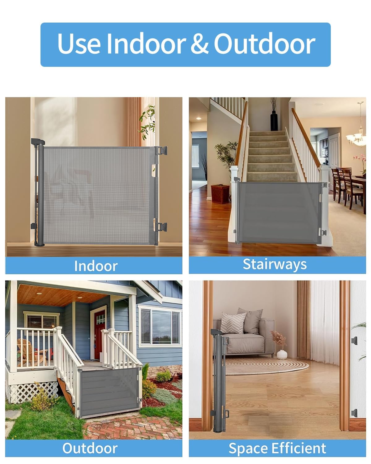 Veraste outdoor-use gate shown in a garden scene for versatile spaces.