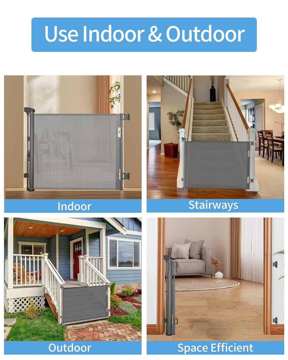 Veraste outdoor-use gate shown in a garden scene for versatile spaces.