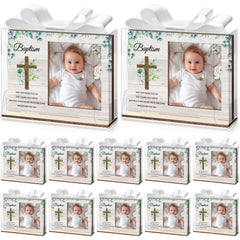 Vercraft baptism photo frame wood stands to display cherished memories beautifully.
