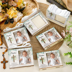 Vercraft white satin bows add a refined touch for easy baby shower décor.