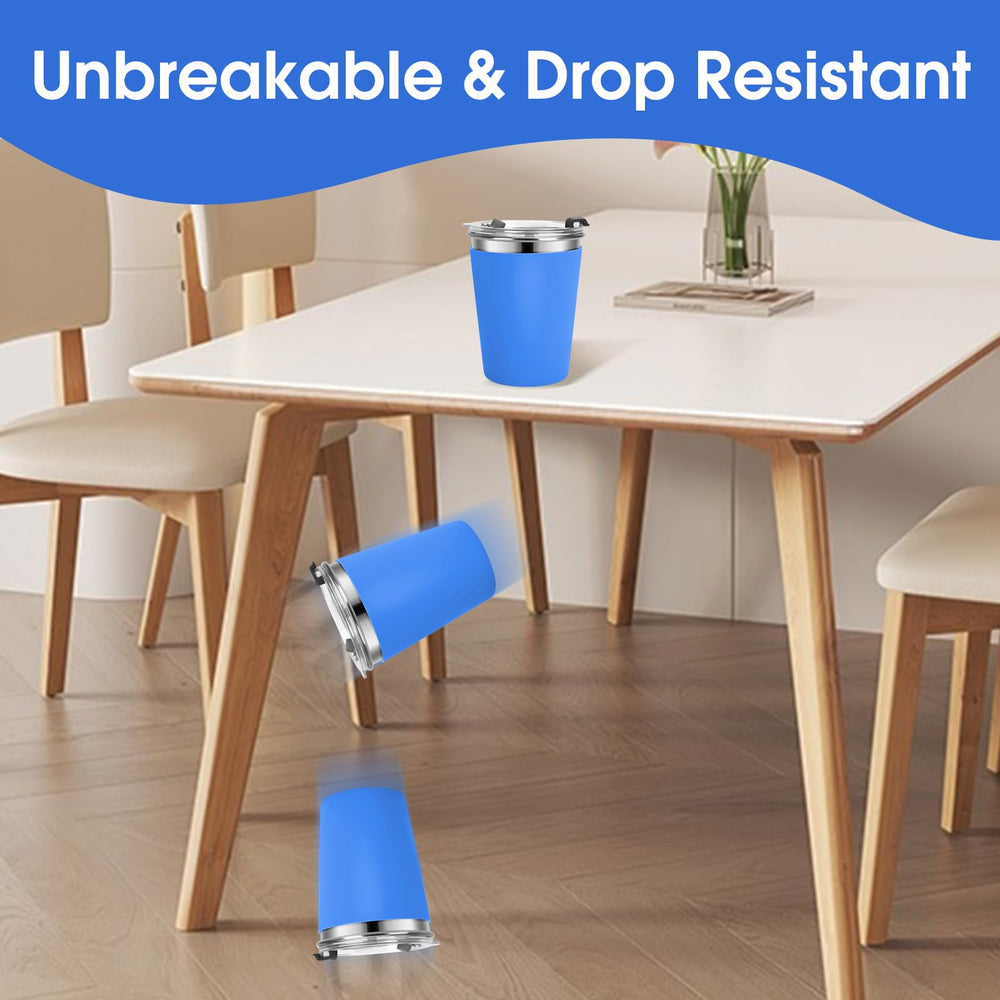 Vermida cups feature colorful non-slip sleeves for easy grip.
