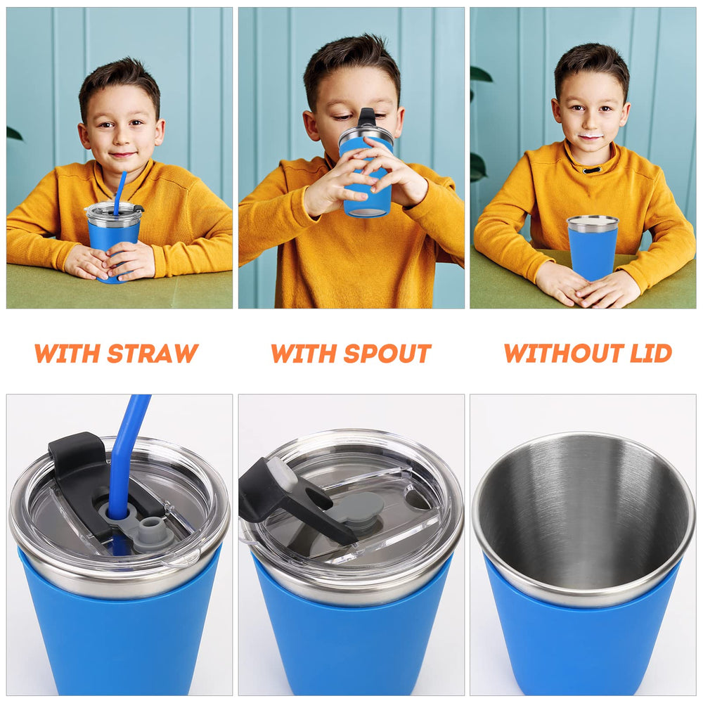 Vermida 12oz size is perfect for juice, water, or milk on-the-go.