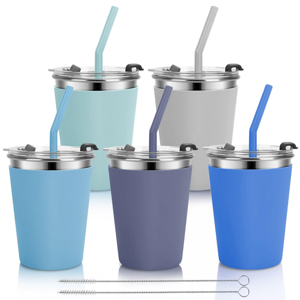 Vermida kids cups 12oz with leakproof lid ideal for travel and mess-free drinks.
