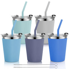 Vermida kids cups 12oz with leakproof lid ideal for travel and mess-free drinks.