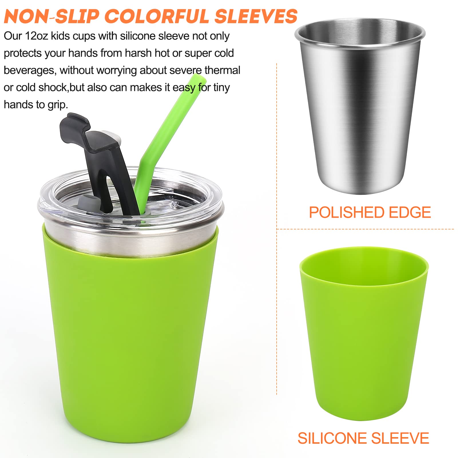 Vermida Kids Cups dual-opening lid focuses on easy sipping and splash-proof sealing.