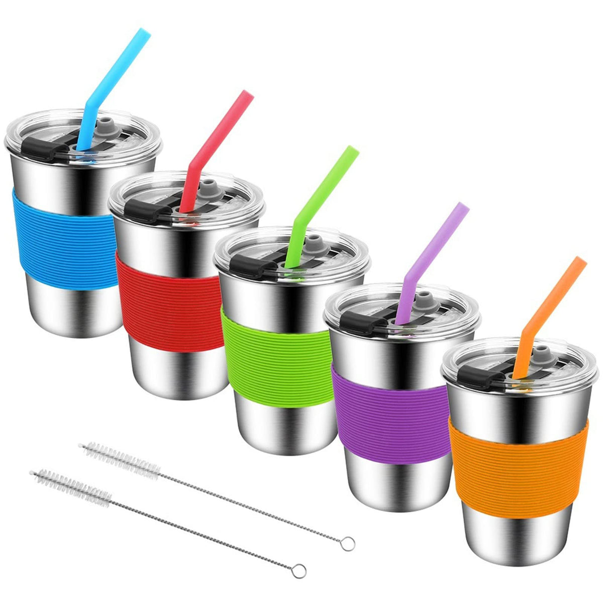 Vermida Kids Cups leak-proof lid highlighting spill-free 12oz sipping