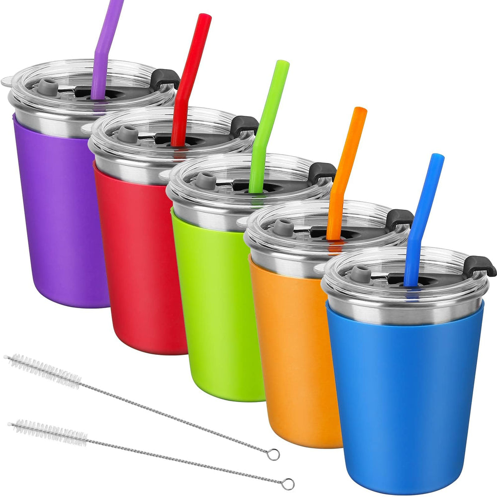 Vermida Kids Cups with leak-proof lids ensure spill control during school and travel.