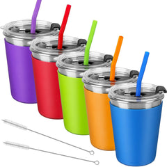 Vermida Kids Cups with leak-proof lids ensure spill control during school and travel.
