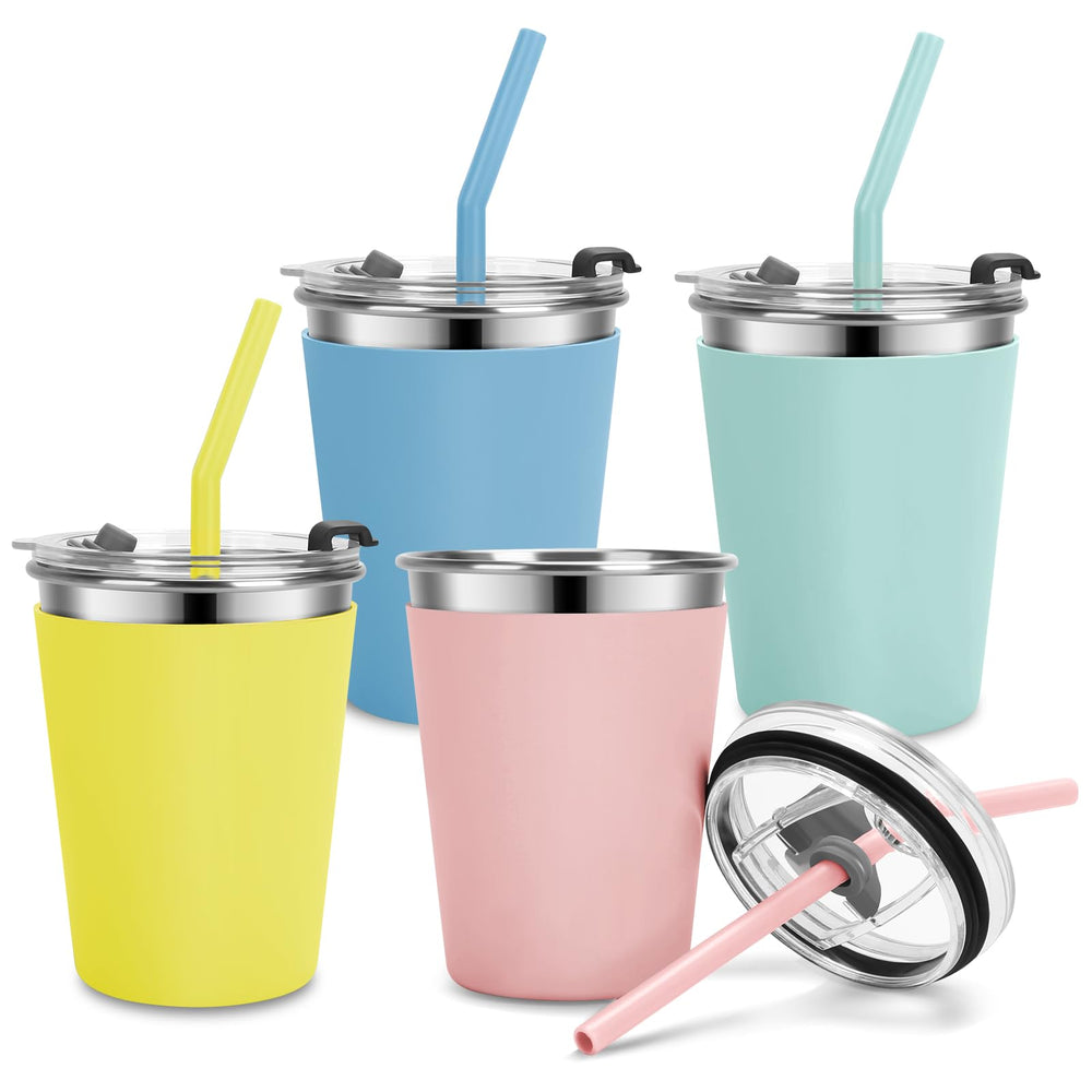 Vermida Kids Cups with leak-proof lids for mess-free travel.