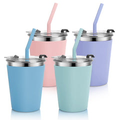 Vermida Kids Cups with leak-proof lids ready for on-the-go spills protection.