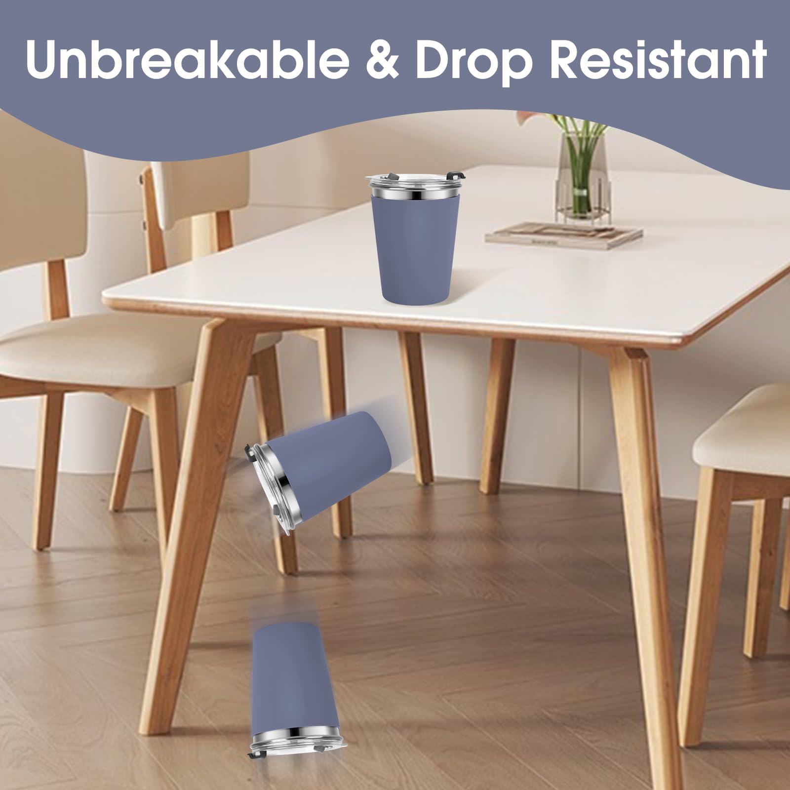 Non-slip sleeve on Vermida cups helps tiny hands grip securely.