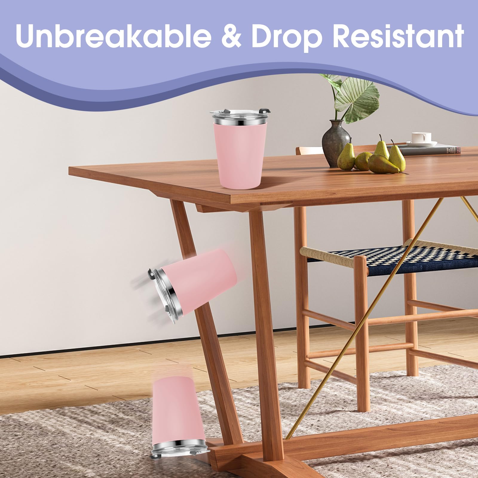 Vermida cups with non-slip colorful sleeves improve grip and easy identification.