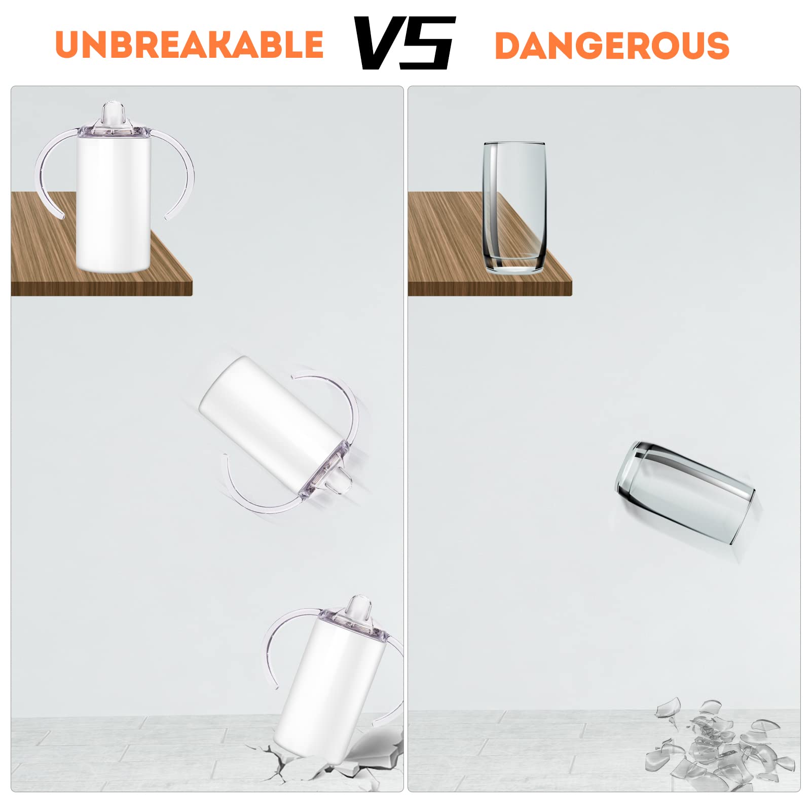 Vermida trainer handles aid small hands for easy, independent drinking.