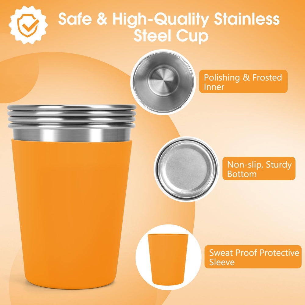 Vermida unbreakable metal cups survive drops for busy families