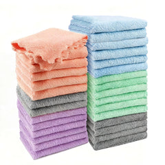 Vermiels 30-pack baby washcloths packaged set showing vibrant nursery colors for organization