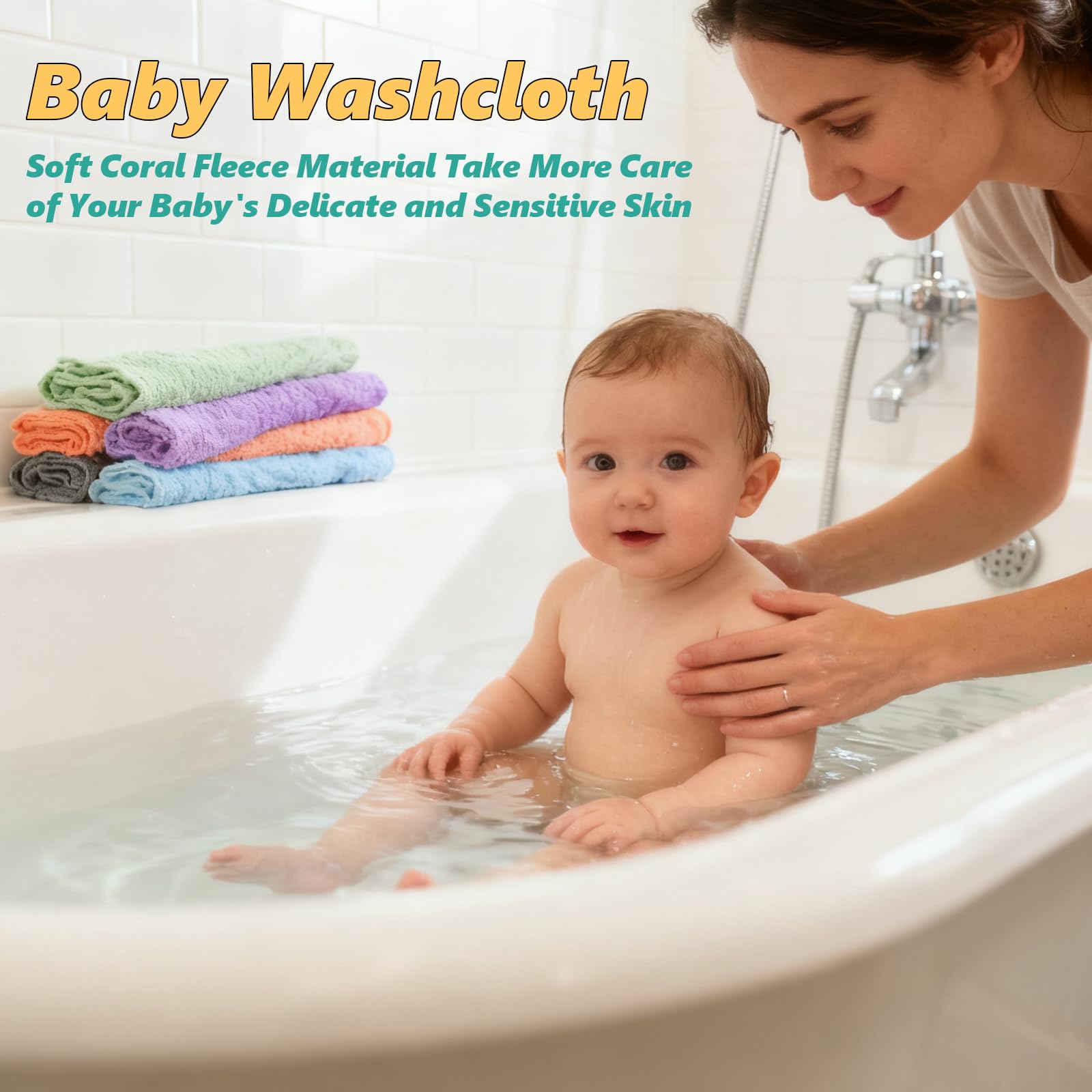 Vermiels durable fade-resistant washcloths maintain color and softness wash after wash