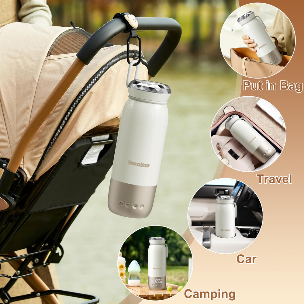 Veroline bottle warmer with child lock safety feature for added protection.