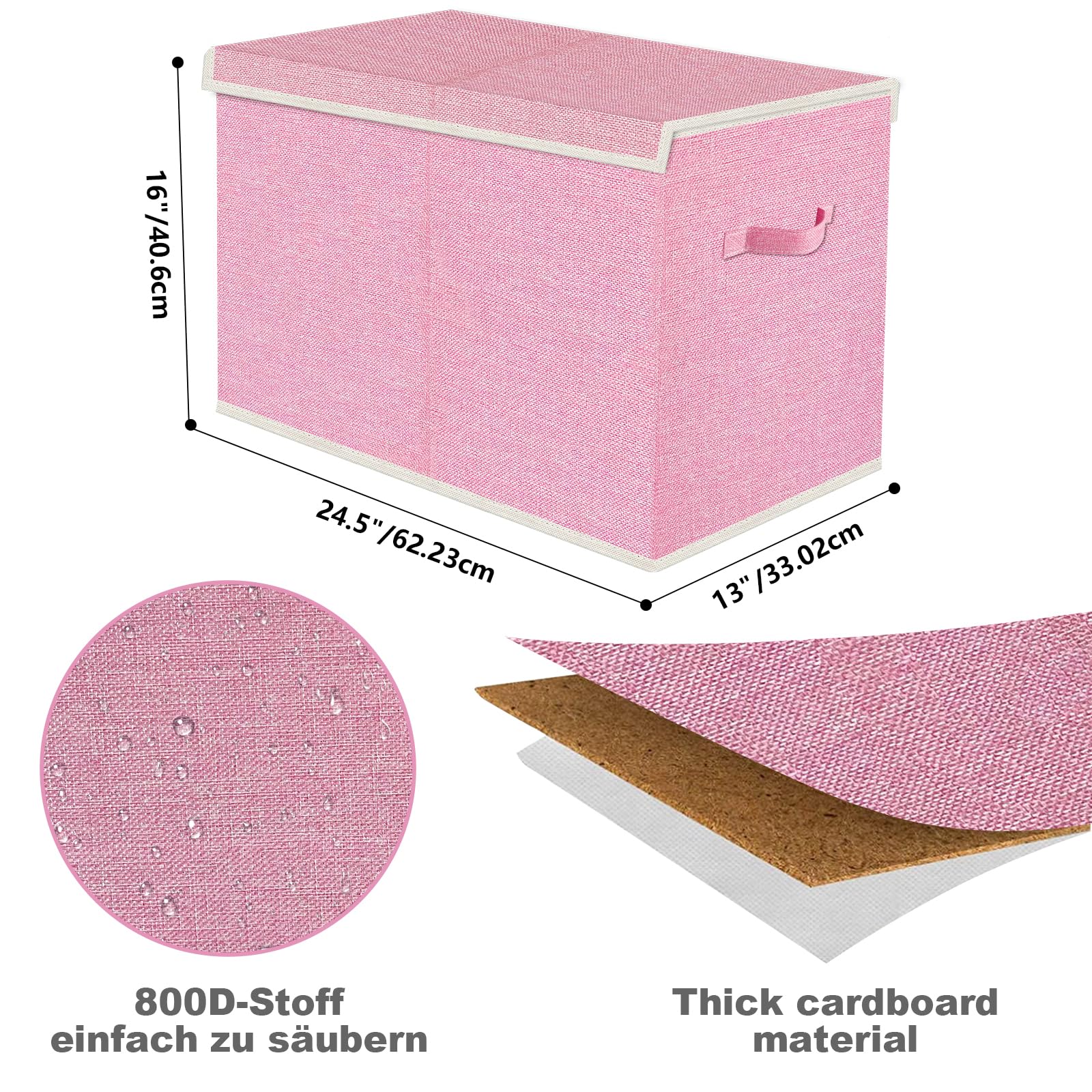 VERONLY collapsible bin folds to 2-inch thickness for compact under-bed storage.