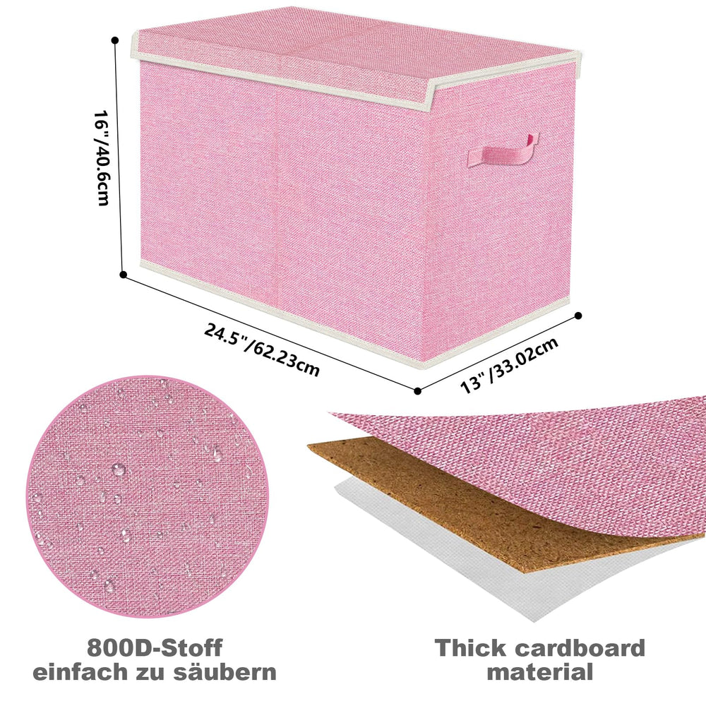 VERONLY collapsible bin folds to 2-inch thickness for compact under-bed storage.