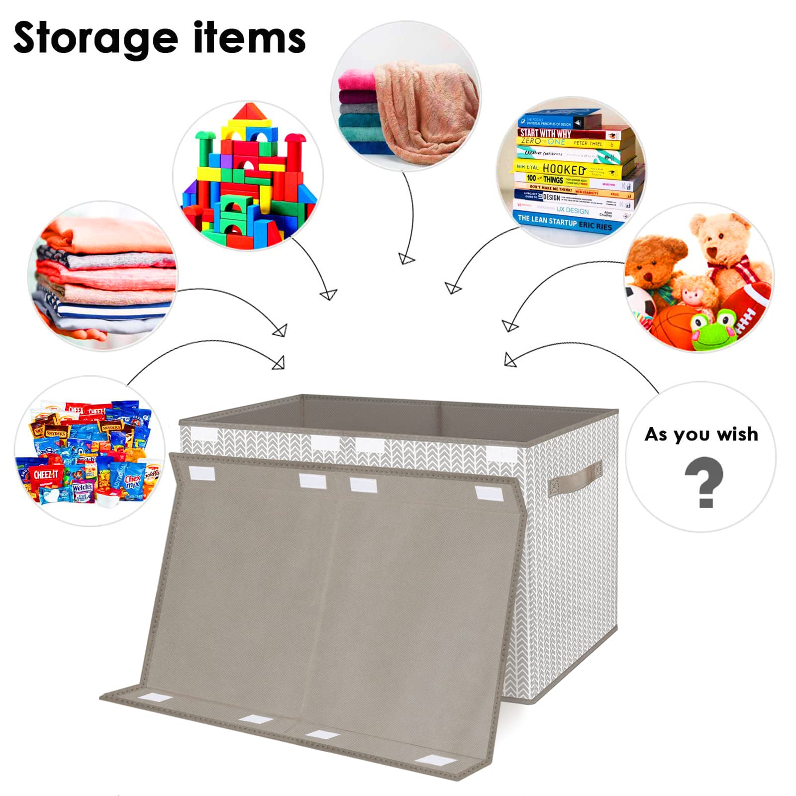 VERONLY Toy Box Chest gray playroom setup fits kid-friendly organization.