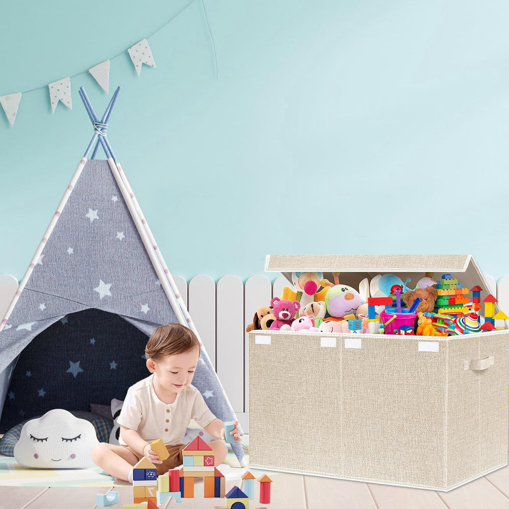 VERONLY large toy box under-bed storage helps clear floor space easily.