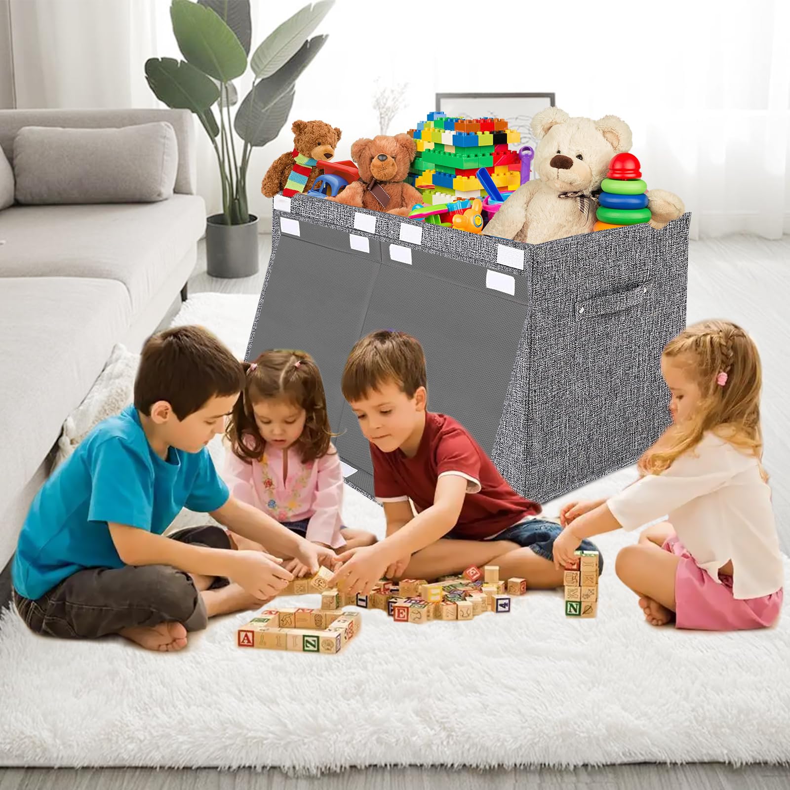 VERONLY space-saving organizer gray blends into bedrooms and living rooms