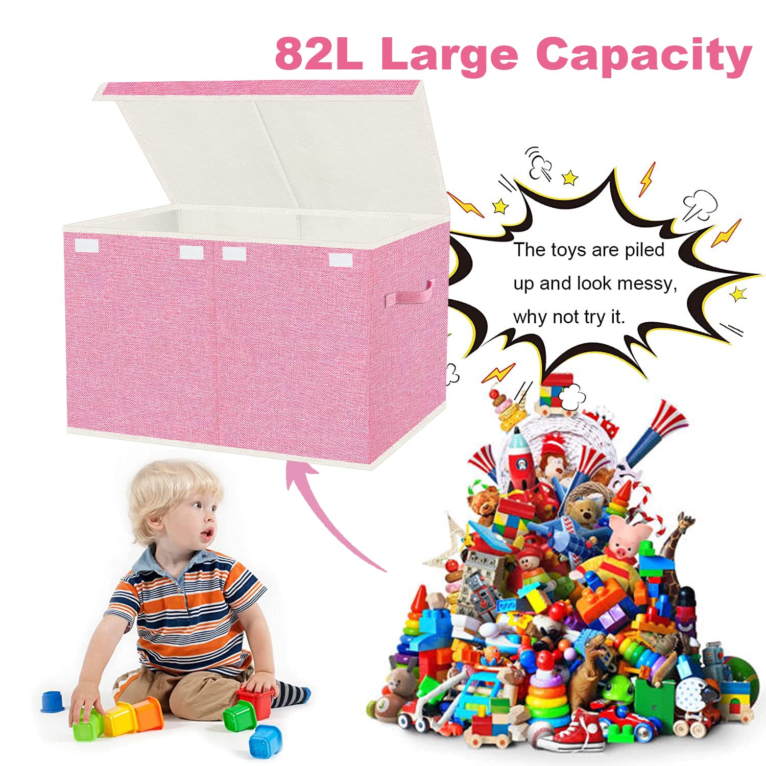 VERONLY storage fits beneath a sofa or bed for space-saving organization.