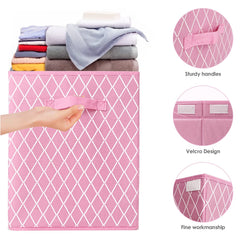 VERONLY durable fabric storage bin highlights collapsible design for space-saving organization