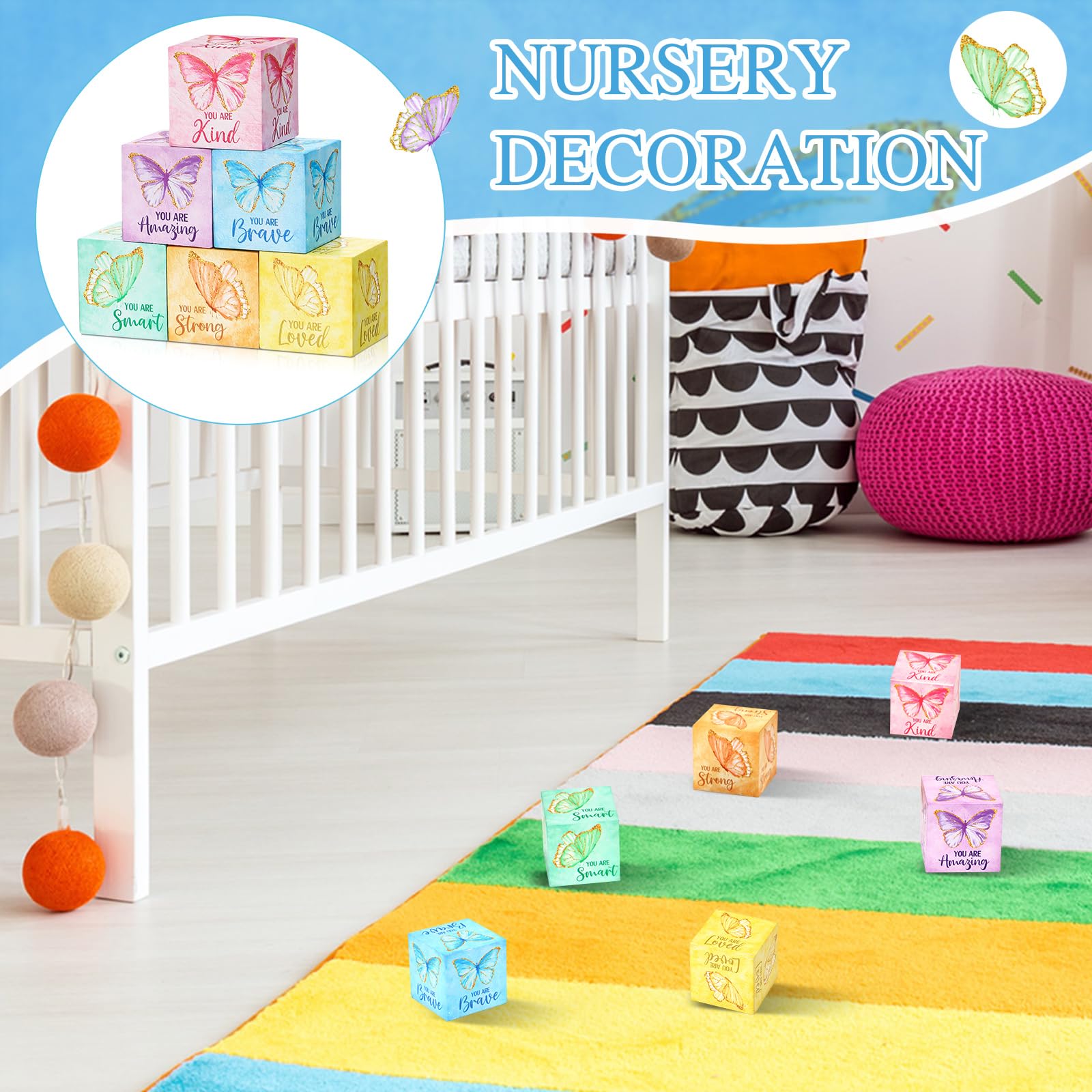 Vertintong wooden blocks color palette expressing sunny tones for playful room accents.