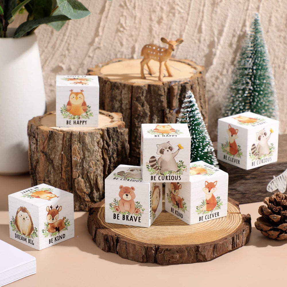 Vertintong woodland blocks deer design enhances bedside tables and party decor