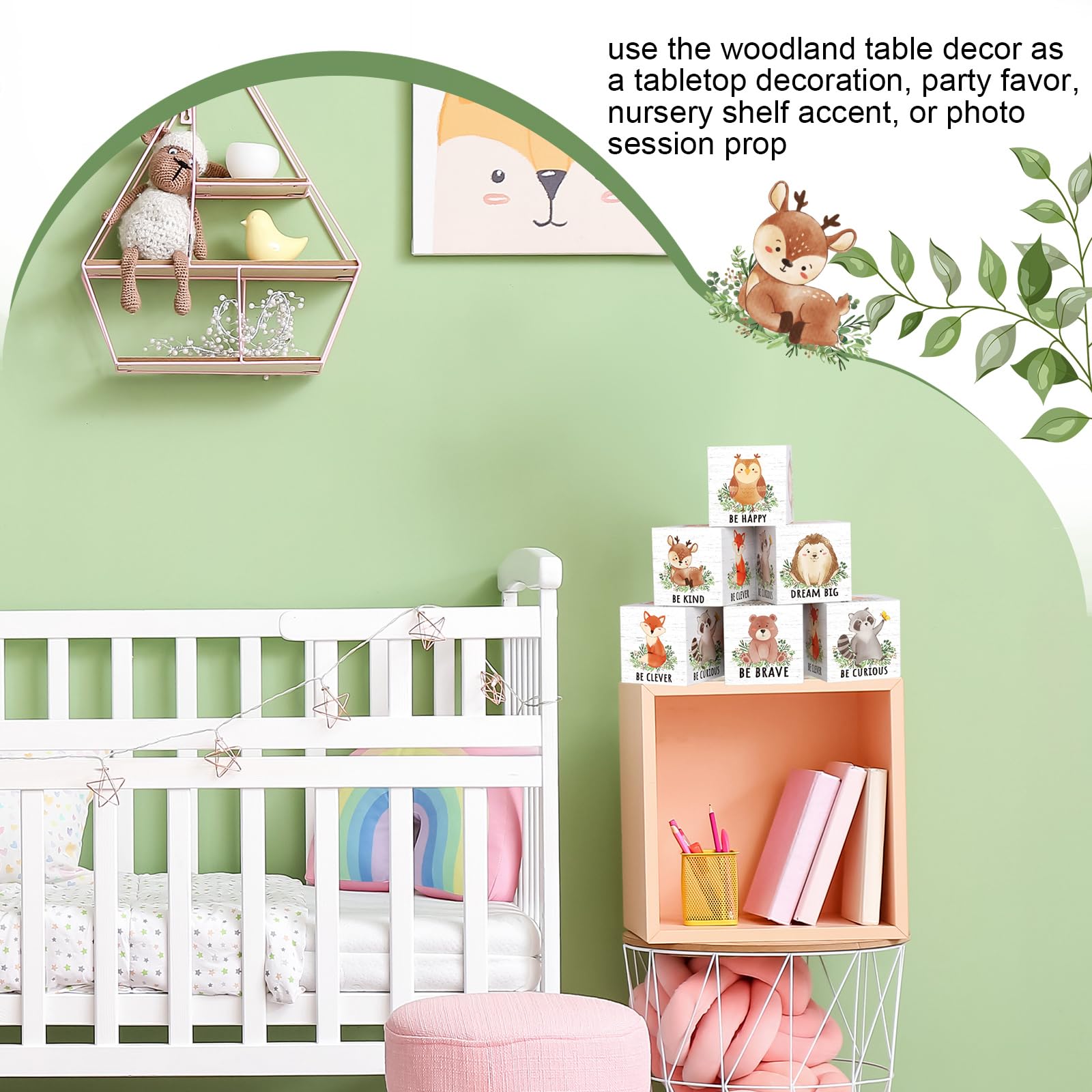 Vertintong woodland blocks hedgehog design adds subtle texture for gifts