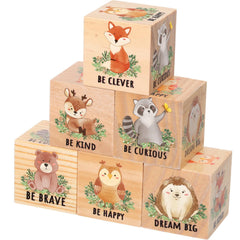 Vertintong woodland block owl for calming nursery decor and display