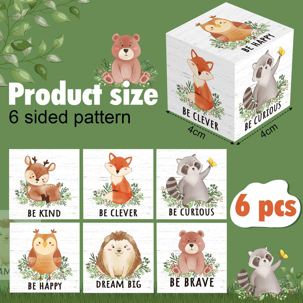 Vertintong woodland blocks raccoon shown as a charming table centerpiece