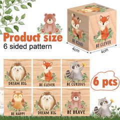 Vertintong woodland block raccoon for playful shelf accents