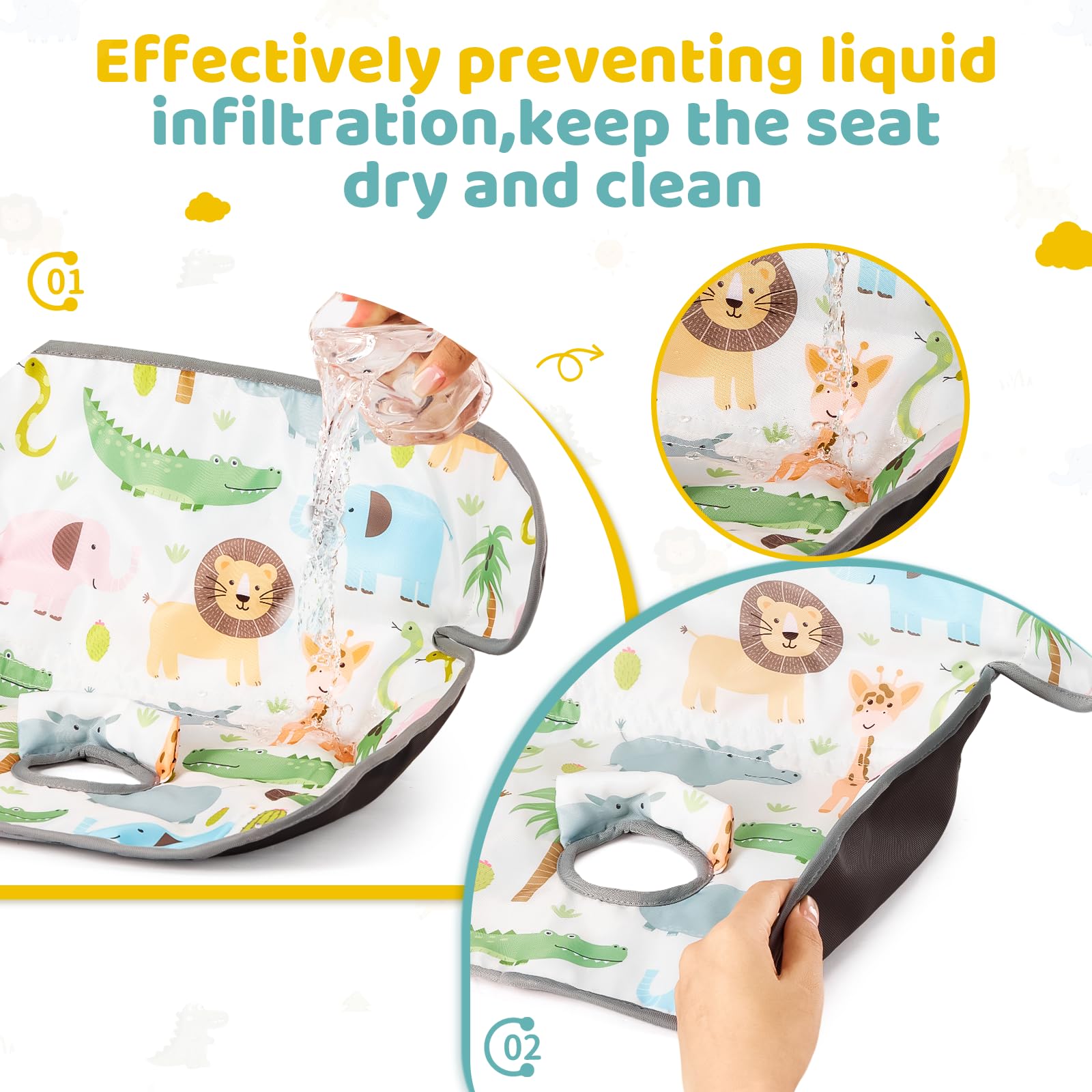 VerveBaby protector demonstrates secure fit with anti-skid backing.