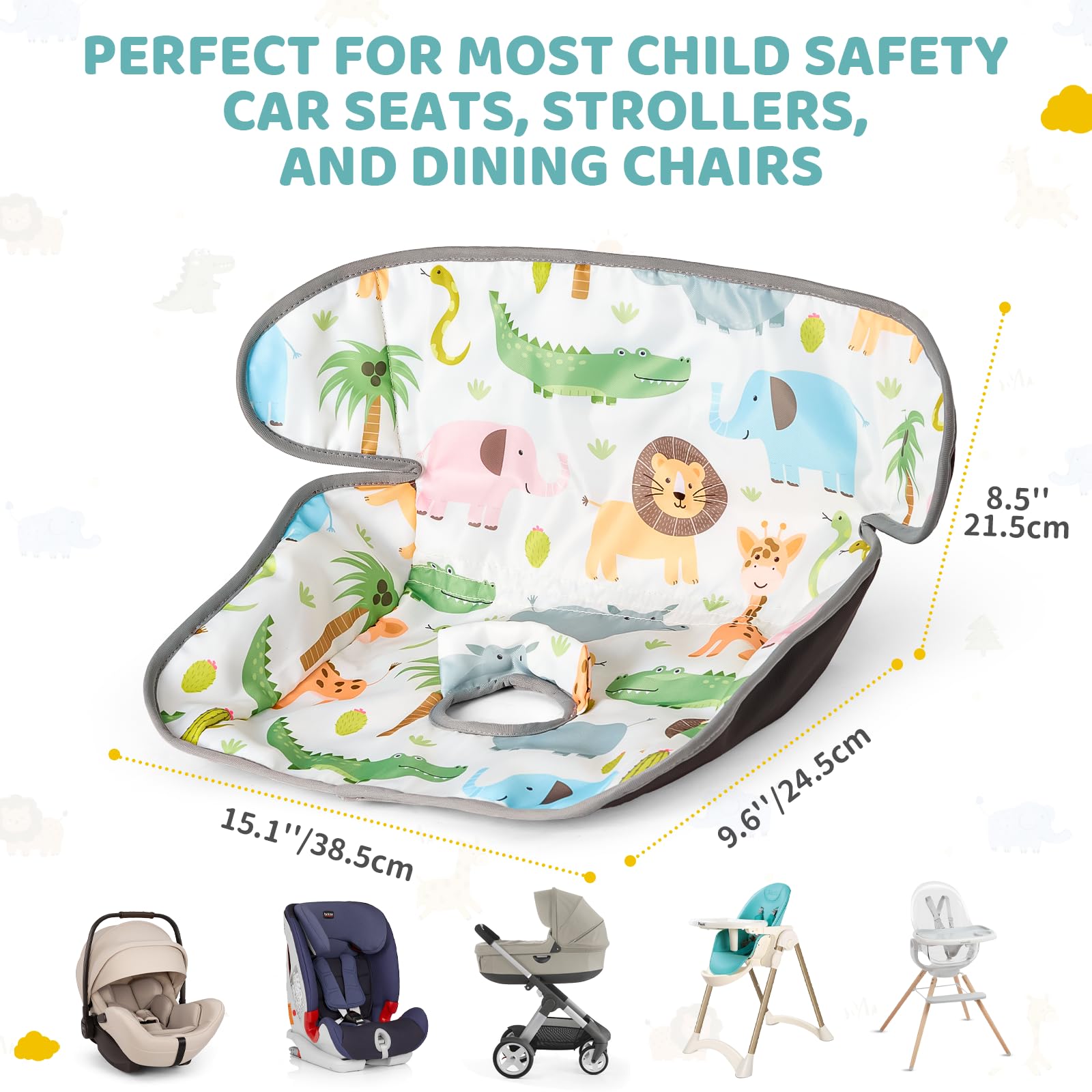 VerveBaby leak-proof protection with upright belt guard guards moisture.
