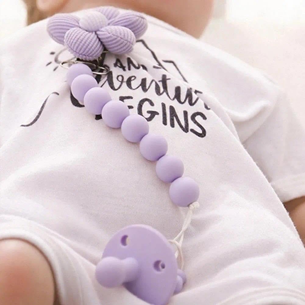 Verxcty baby gift pacifier clip in two colors for newborns and beyond