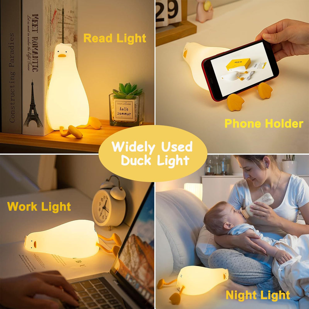 Veryrich duck night light by bedside supports breastfeeding and nighttime routines