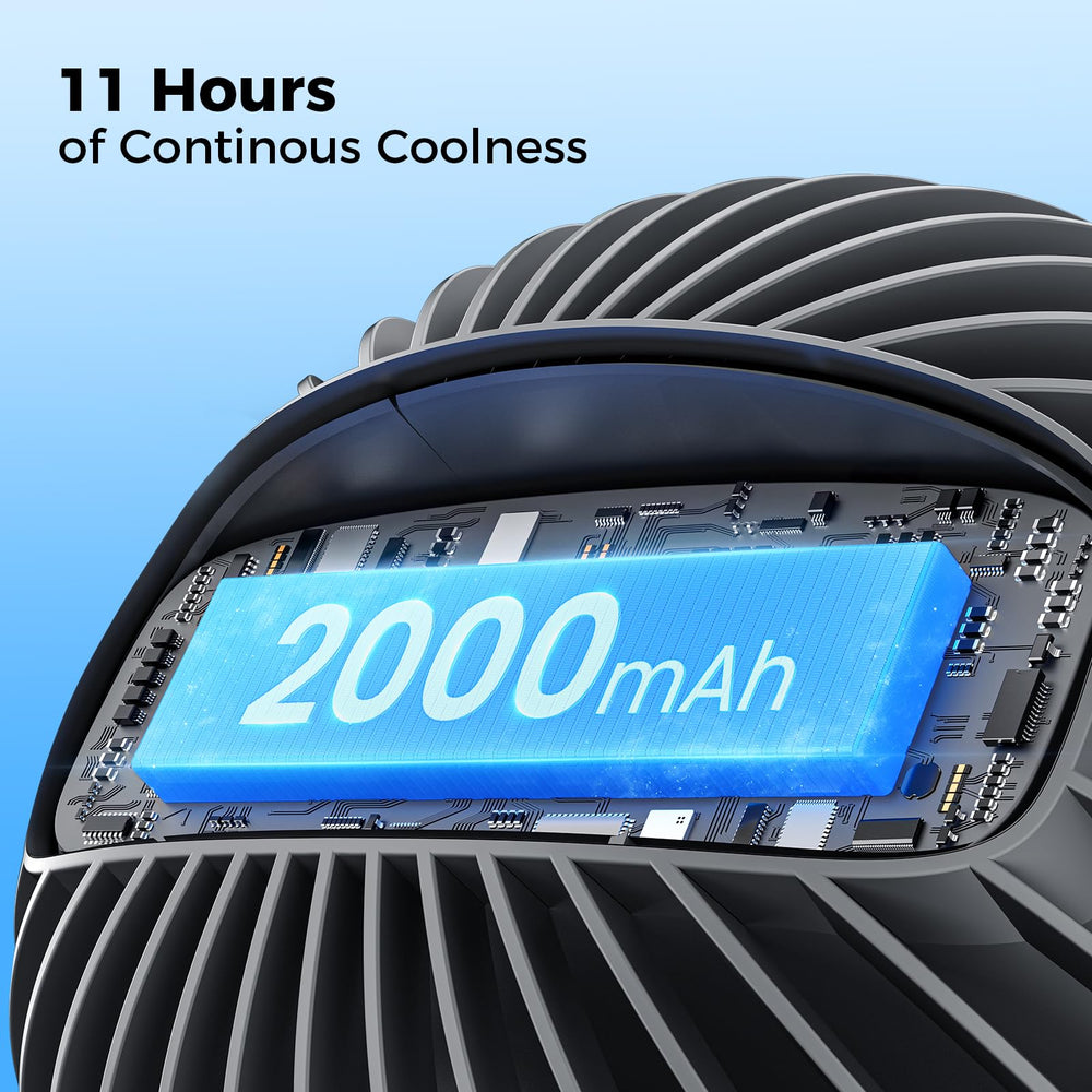 VETIFINAL stroller fan highlights 2000mAh battery for long-lasting use