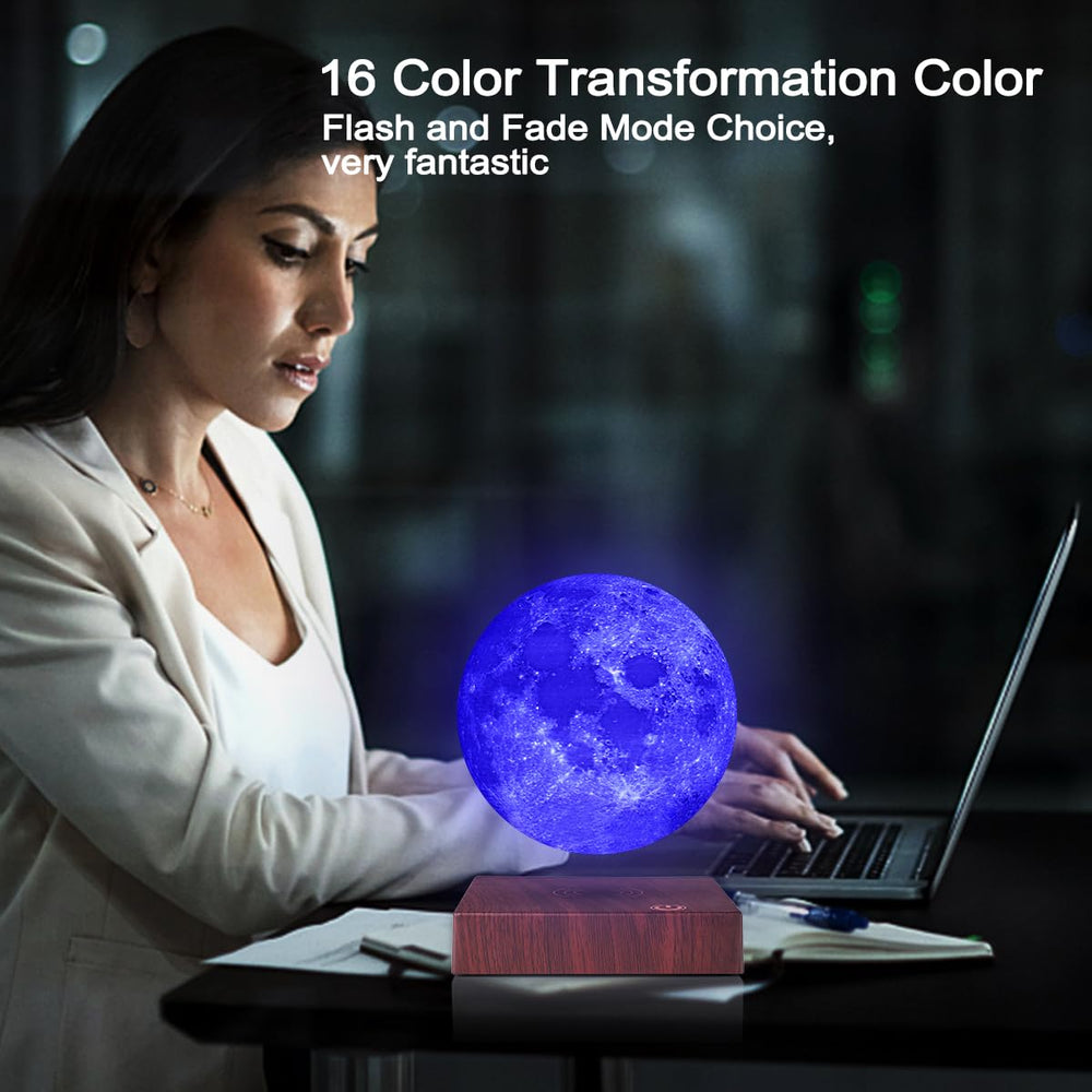 VGAzer Moon Lamp 3D printed PLA moon with high-detail surface feels premium.
