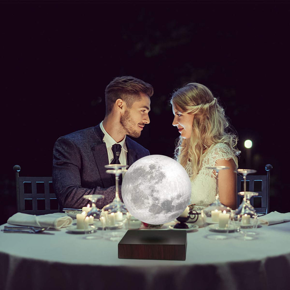 VGAzer Moon Lamp eye-friendly LED provides gentle glow for relaxed nighttime use.
