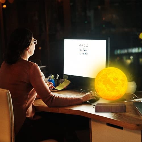 VGAzer Moon Lamp touch-control base makes color and brightness adjustments effortless.