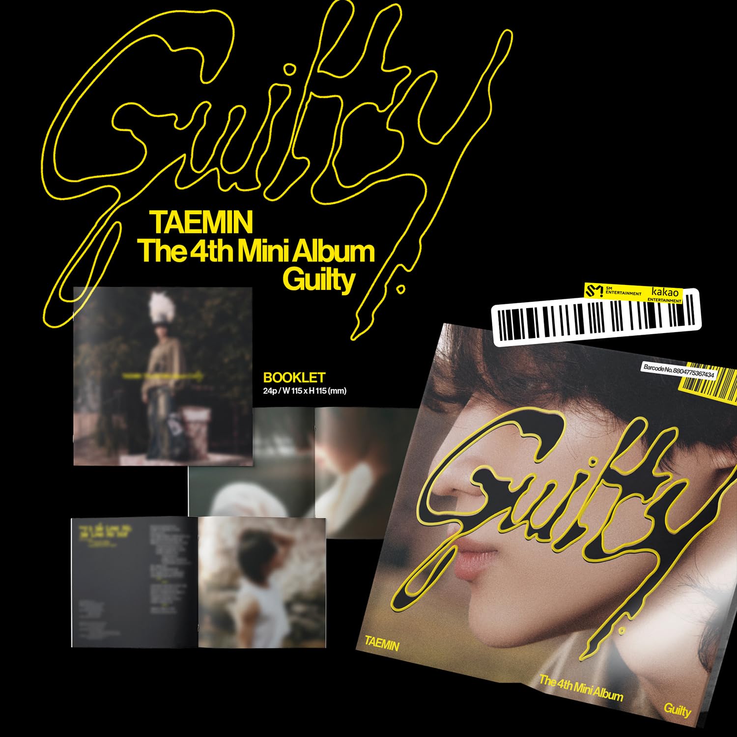VHV Taemin Guilty booklet pages for immersive listening notes