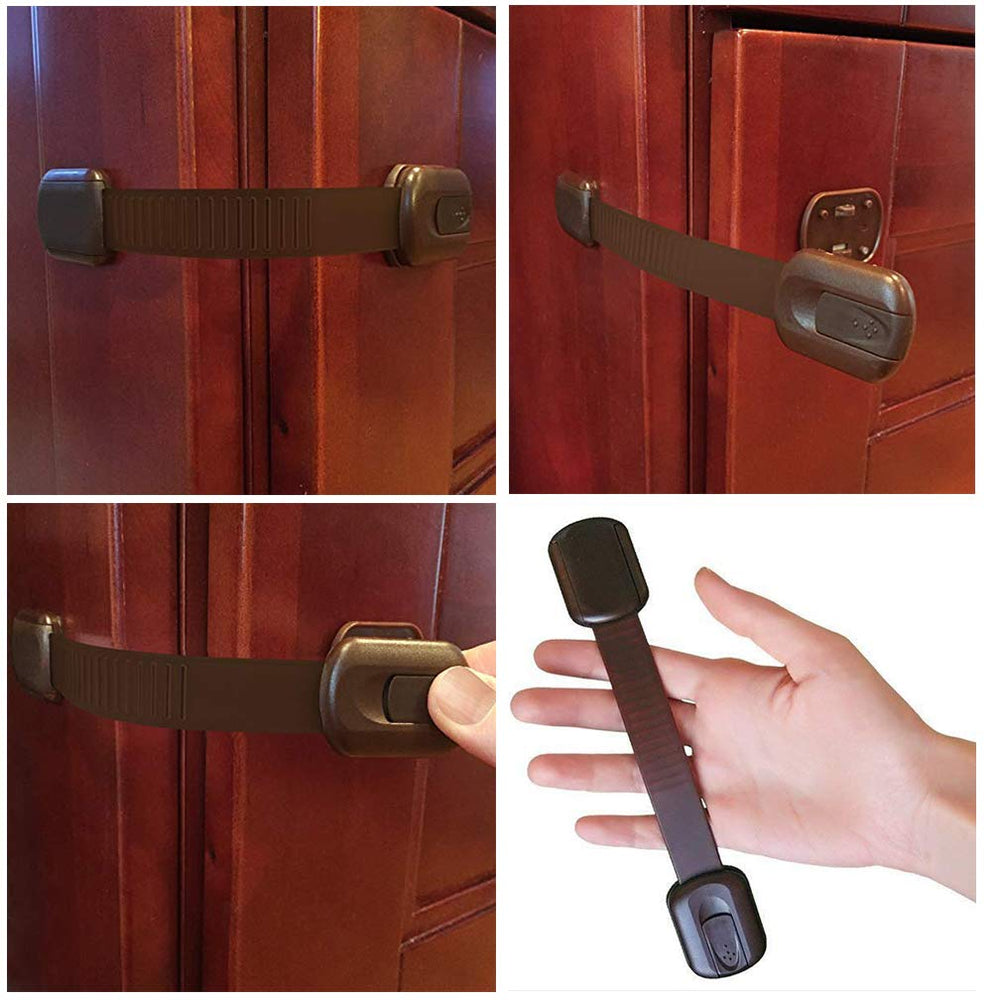 Viaky latch in kitchen and laundry area demonstrates versatile safety solution