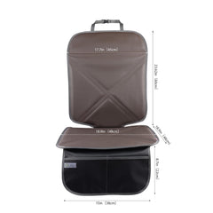 Viaviat car seat protector kick mat pocket keeps snacks organized on the go