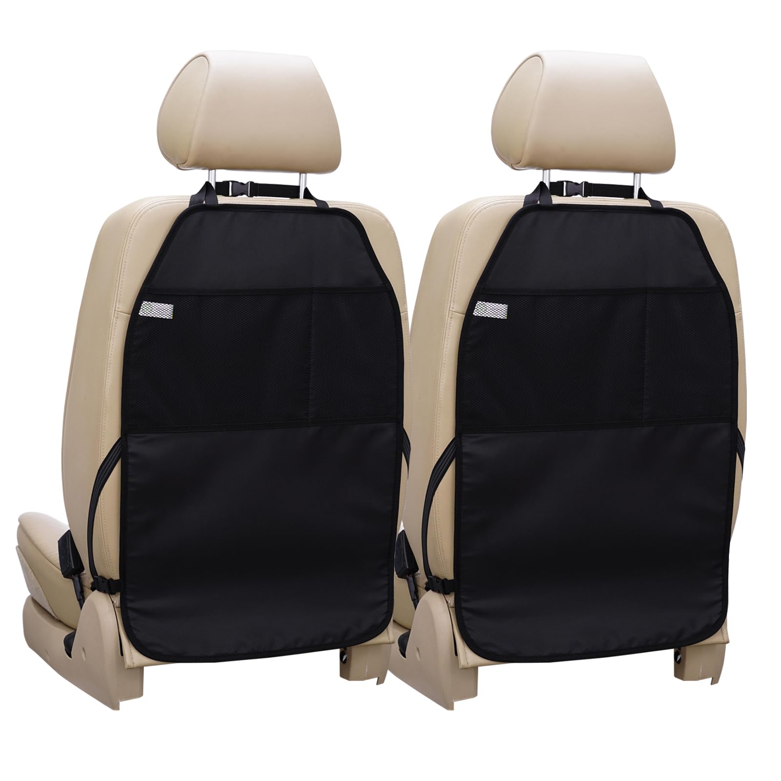 Viaviat car seat protector kick mats 2-pack shield seats from dirt and spills