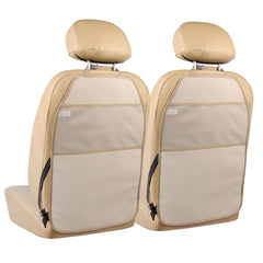 Viaviat car seat protector front view with large kick mats shielding upholstery